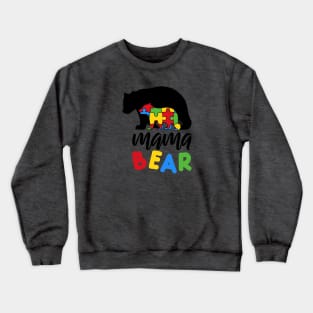 mama Bear Autism Awareness Crewneck Sweatshirt